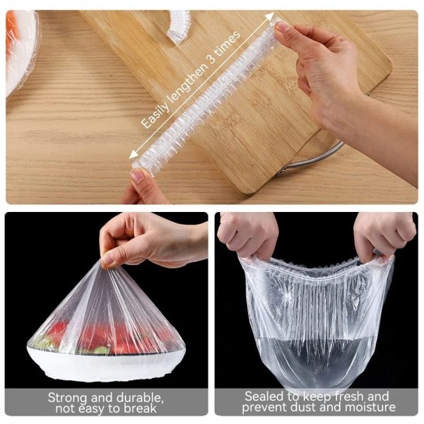 100pc Disposable Cling Film Cover