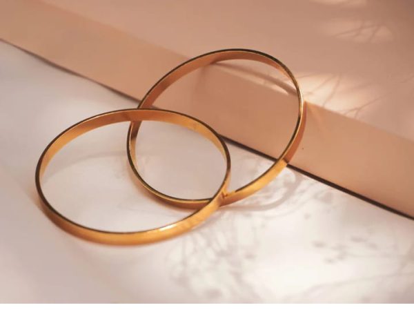 2 Pieces Metal Bangle