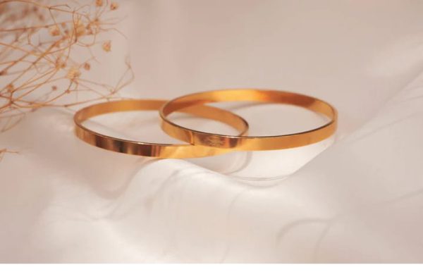 2 Pieces Metal Bangle