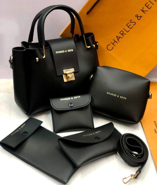 Shoulder Bag Set Charles & Keith Handbag - Set Of 5