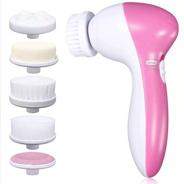 Electric Facial Cleansing Brush - 5 in 1 Electric Face Spa Skin Care Massager