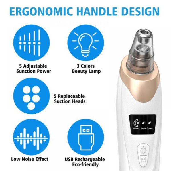 Facial Blackhead Remover - Dead Skin Acne Remover - Blackhead Sucking Machine