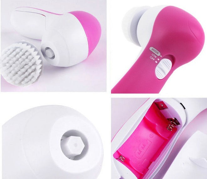 Electric Facial Cleansing Brush - 5 in 1 Electric Face Spa Skin Care Massager