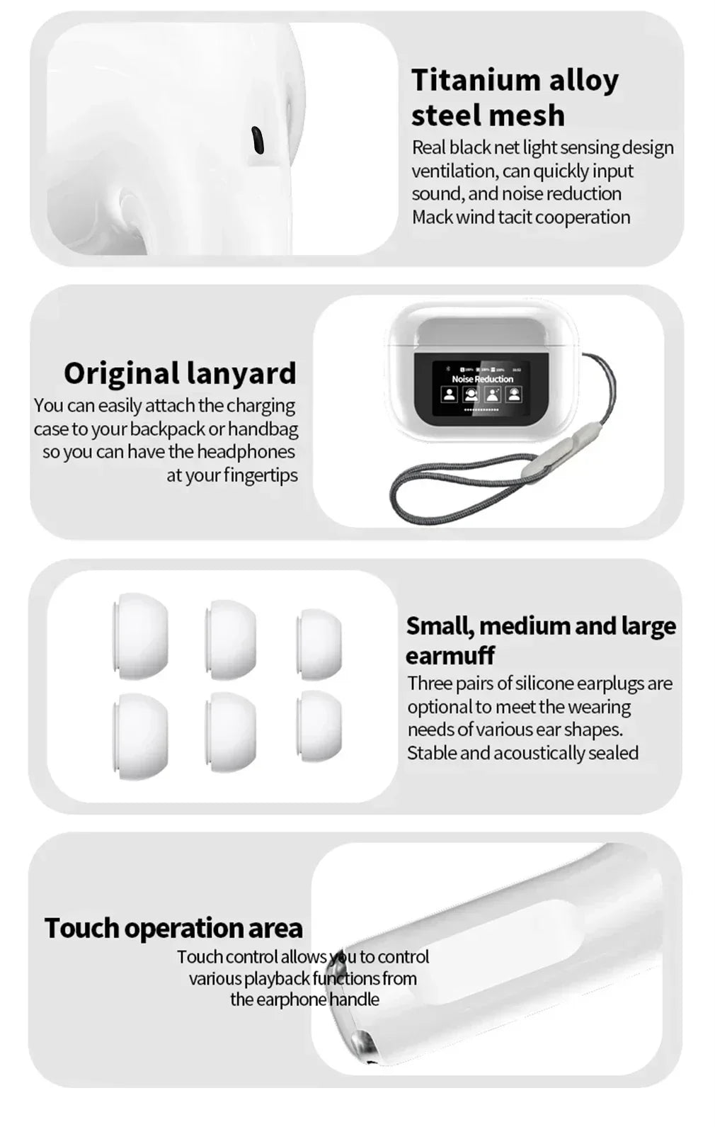 Anc Air pods Pro with Digital Display