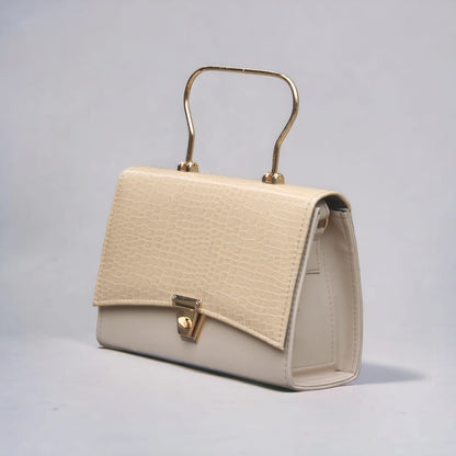 Hand Bag With Top Handle And Long Strap