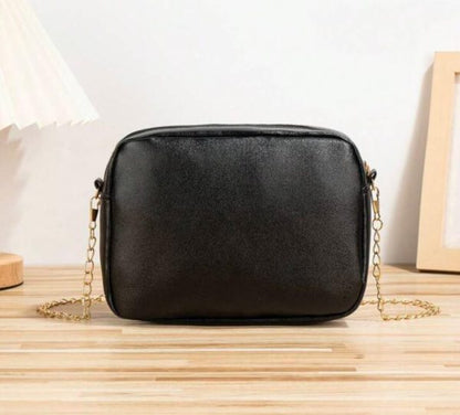 Horizontal Square Shaped Shoulder Bag