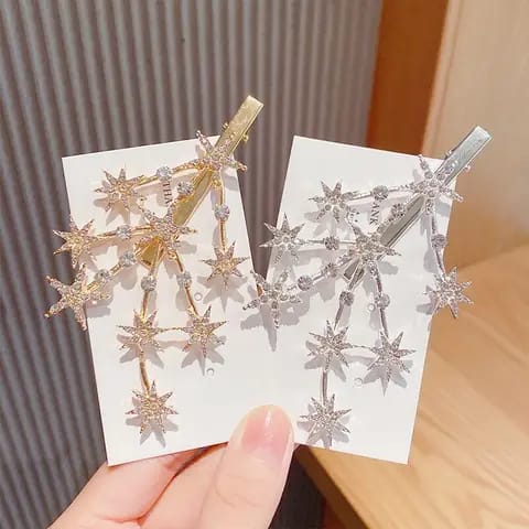 Korean Star Hair Pin For Girls Pack Of 2