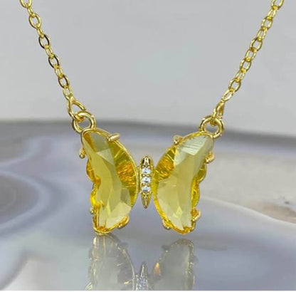 Tiny Korean Delicate Crystal Necklace Pendant